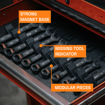 Large Wrench Organizers - Angled - Toolbox Widget USA