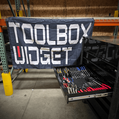 Toolbox Widget Shop Banner (3' x 5') - Toolbox Widget USA