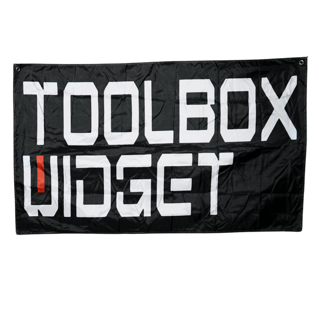 Toolbox Widget Shop Banner (3' x 5') - Toolbox Widget USA