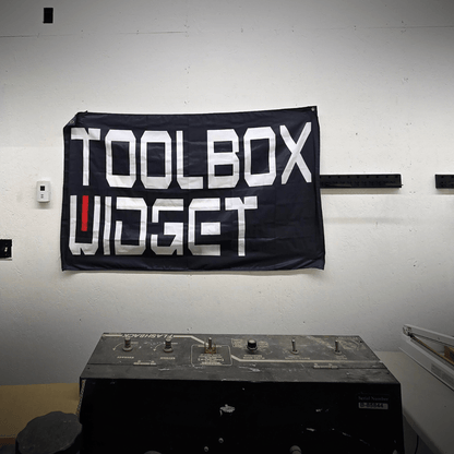 Toolbox Widget Shop Banner (3' x 5') - Toolbox Widget USA