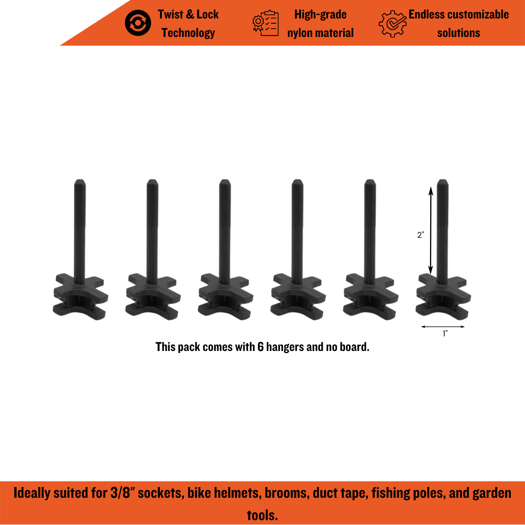 2-Inch Hanger, Toolhanger, Tool Organizer, Tool Organization, Toolbox Widget, Tool Box Widget, Tool Organization, Tool Holder, Peg Board