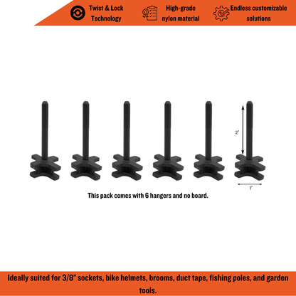 2-Inch Hanger, Toolhanger, Tool Organizer, Tool Organization, Toolbox Widget, Tool Box Widget, Tool Organization, Tool Holder, Peg Board