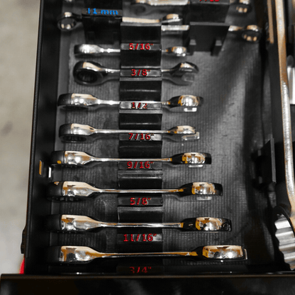 Wrench Size Labels - SAE+ (2.0) - Toolbox Widget Australia Wrench Organizer, Wrench Organization, Toolbox Widget, Tool Box Widget, Tool Organization, Wrench Holder