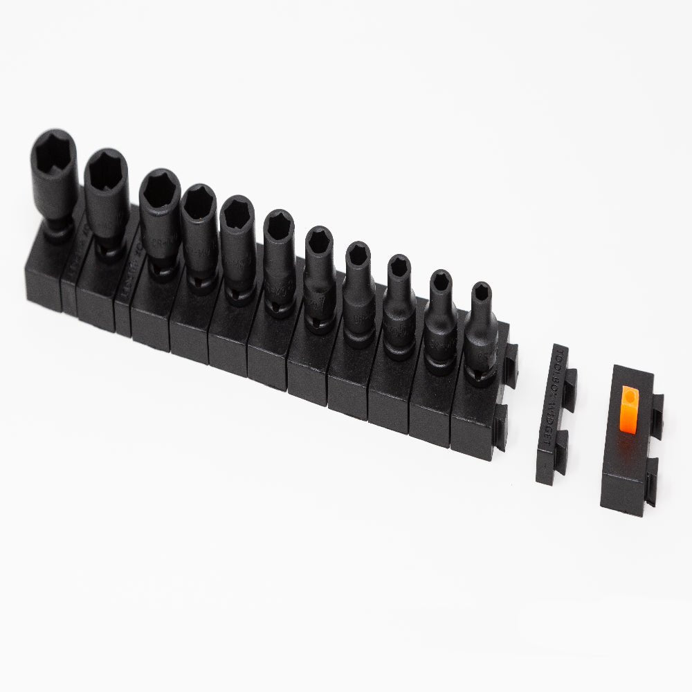 Pro - 1/4" Socket Organizers - Toolbox Widget Australia Socket Organizer, Socket Organization, Toolbox Widget, Tool Box Widget,  Tool Organization, Socket Holder, Socket Tray