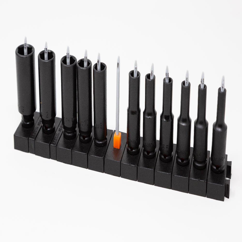 1/4" Socket Stems - SAE - Toolbox Widget Australia Socket Organizer, Socket Organization, Toolbox Widget, Tool Box Widget, Tool Organization, Socket Holder, Socket Tray
