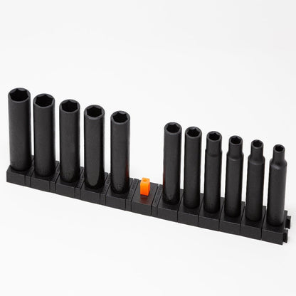 3/8" Socket Organizers - Toolbox Widget Australia Socket Organizer, Socket Organization, Toolbox Widget, Tool Box Widget, Tool Organization, Socket Holder, Socket Tray