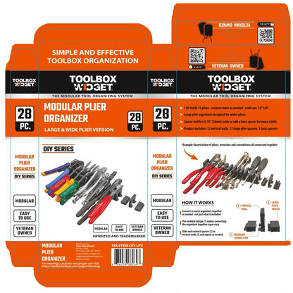 DIY Plier Organizer - Wide - Toolbox Widget USA