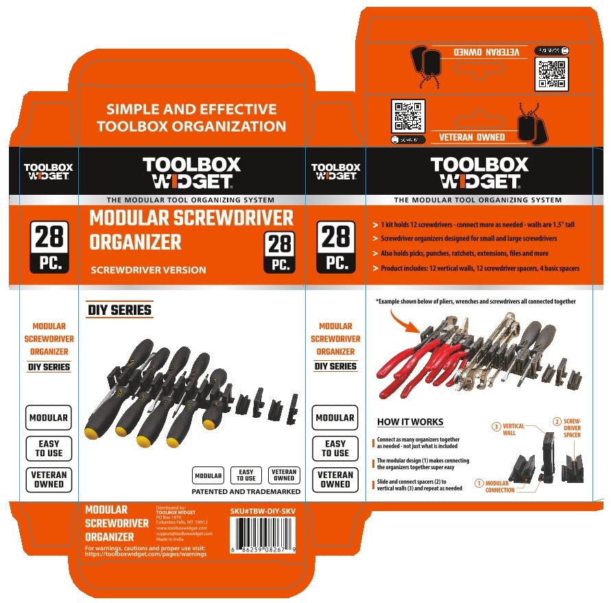 DIY Screwdriver Organizer - Toolbox Widget USA