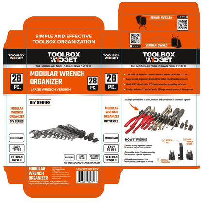 DIY Wrench Organizer - Wide - Toolbox Widget USA